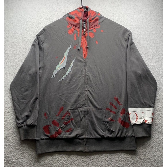 ThinkGeek Hoodie Mens 3XL Sweatshirt Zombie Walking Dead Brain Video Games Nerd - Picture 1 of 15